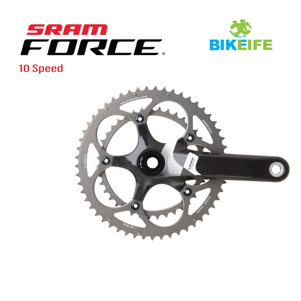 sram force 10s Sram Force Crankset 53/39T 172.5mm 2x10 Speed - Ảnh 1