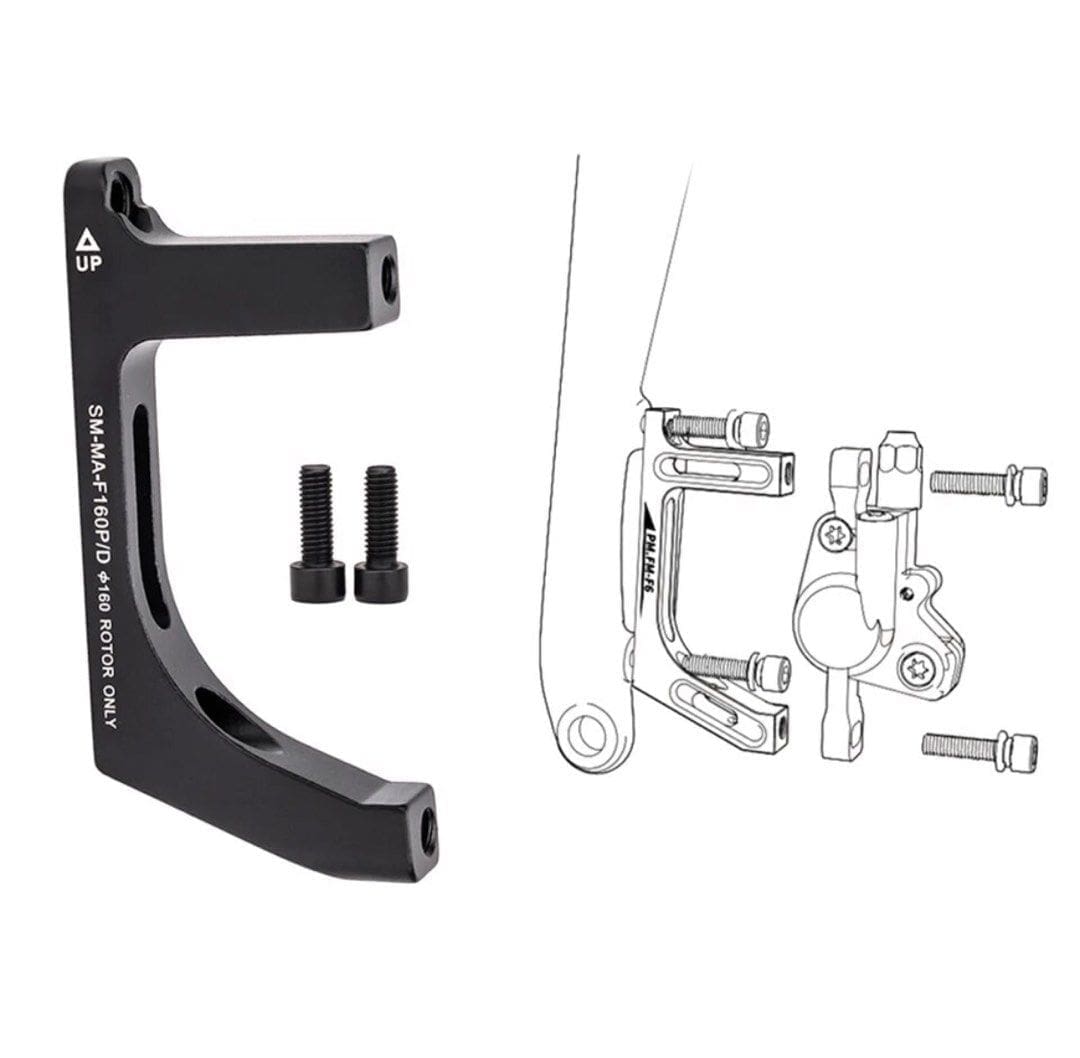 Disc Brake Caliper Mount Adapter Shimano SM-MA-F140PD/R160PD (Front) - Ảnh 2