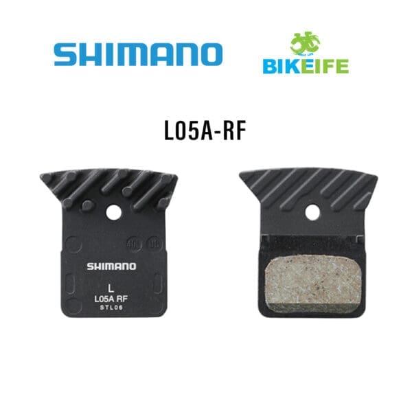 Shimano Disc Brake Pad Resin With Fin L05A-RF 1 Pair (Brandnew - No Box) - Ảnh 1